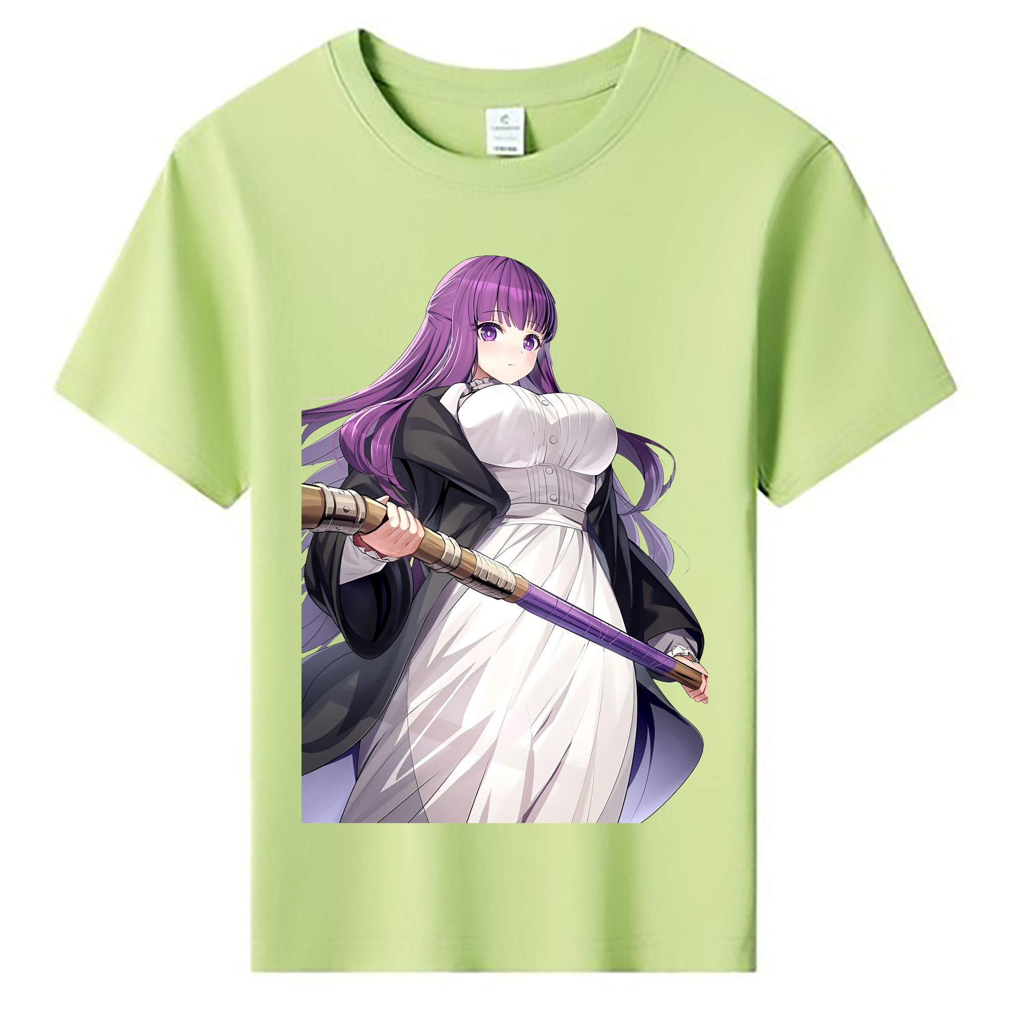 （画像用） 葬送のフリーレン Frieren 綿100％キッズTシャツ（フロントプリント）